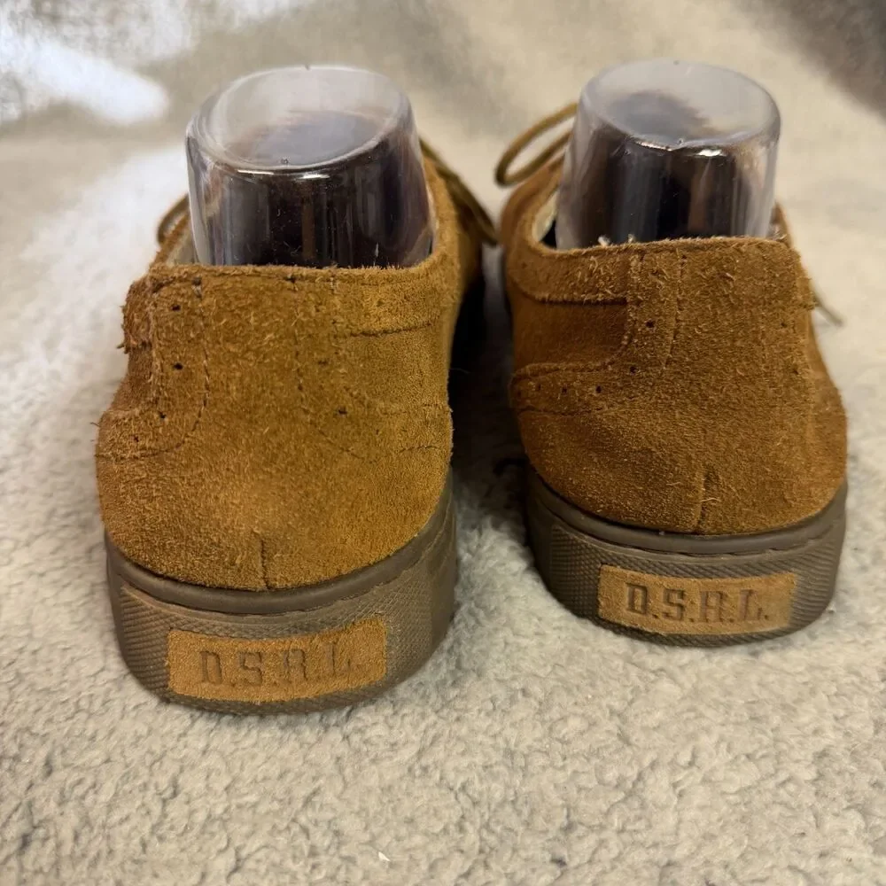 Ralph Lauren Wingtip Shoes Mens 10.5D Brown Denim & Supply Casual Suede